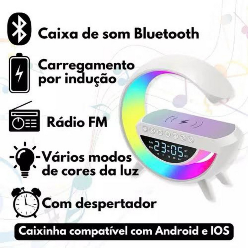 Luminaria G Speaker 6 em 1 - Raposo