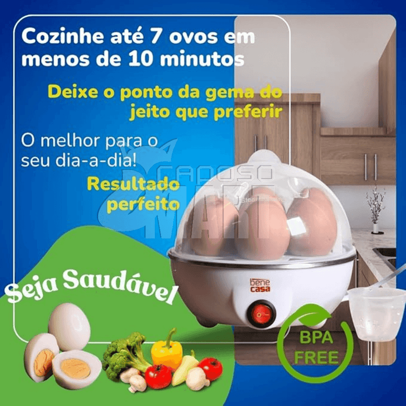 Cozedor de Ovos Elétrico Multifuncional - Raposo