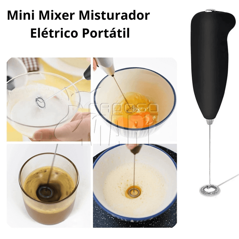 Mini Mixer Misturador Elétrico Portátil - Raposo