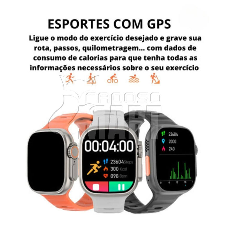 Smartwatch X8 Ultra 49mm Sport - Raposo